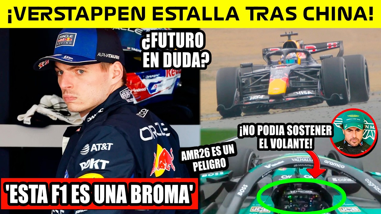🚨VERSTAPPEN ESTALLA con la F1🤬 MAS MOLESTO QUE NUNCA💥 DEJA LA F1?🤔 ALONSO en PELIGRO😱 NO SENTIA las