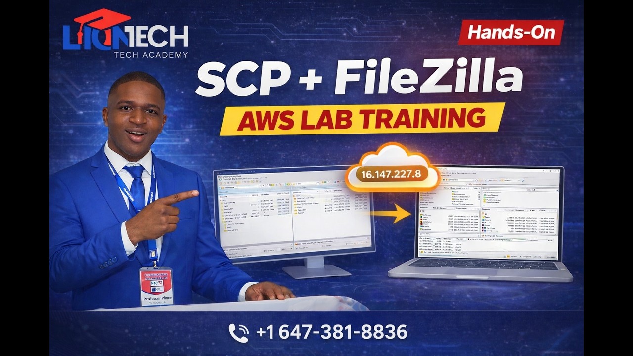 SCP + FileZilla AWS Lab Training | Secure File Transfer to EC2 Server (Hands-On DevOps Class
