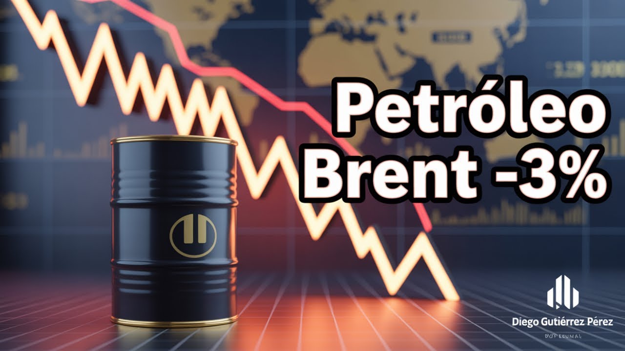 El precio del petr&oacute;leo Brent cae fuerte 🔻 M&aacute;s del 3% en un d&iacute;a | An&aacute;lisis y causas del desplome