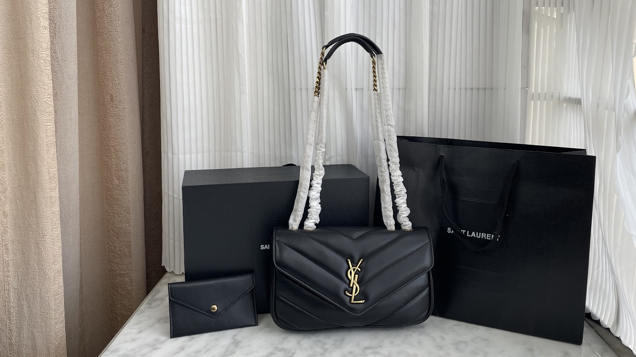 Saint Laurent Loulou Micro Bag in Lambskin Black Review #bag #review #unboxing