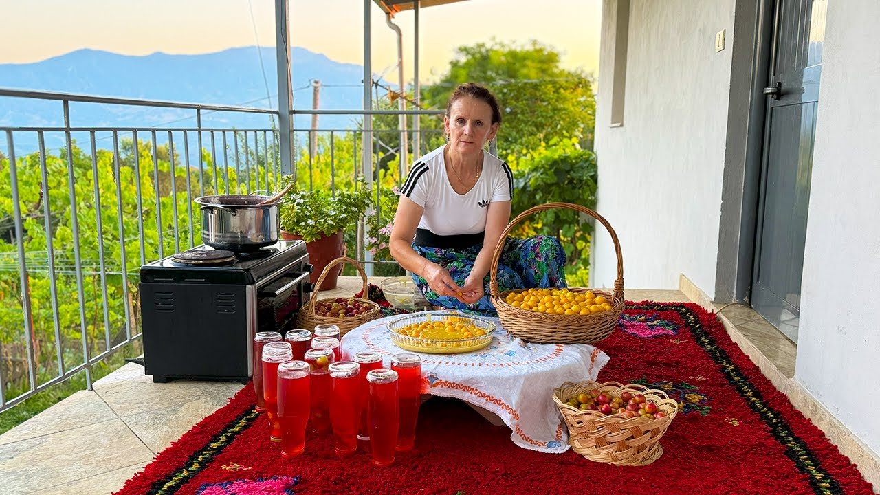 The 700-Year-Old Albanian Tradition of Plum Harvesting! 😋🌸