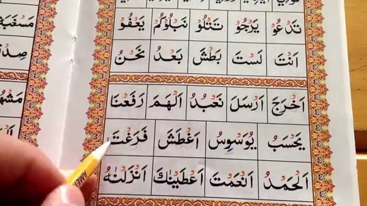 Ahsanul Qawaa'id Lesson 17-Exercise PART 4