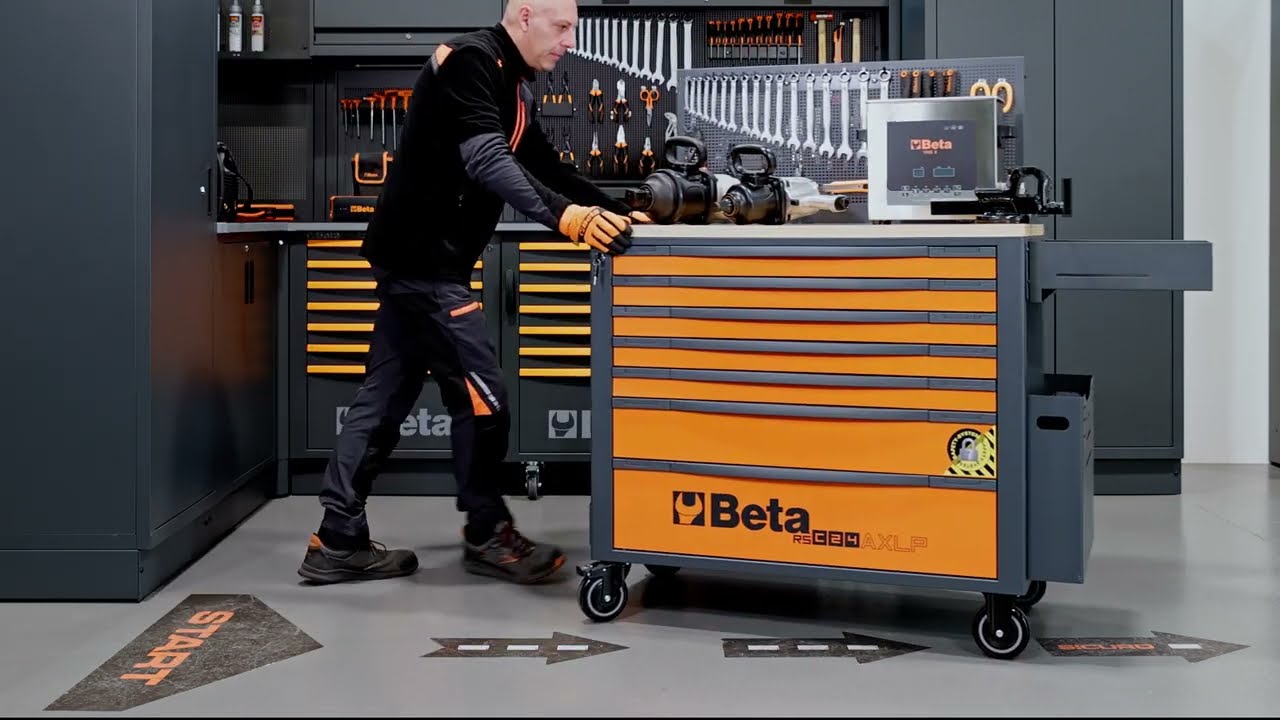 Beta RSC24AXLP/7 - Cajonera m&oacute;vil con 7 cajones, modelo largo