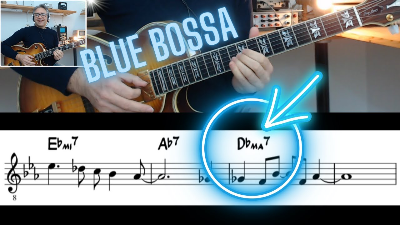 Blue Bossa | Chitarra Jazz | Improvvisa con la scala maggiore!