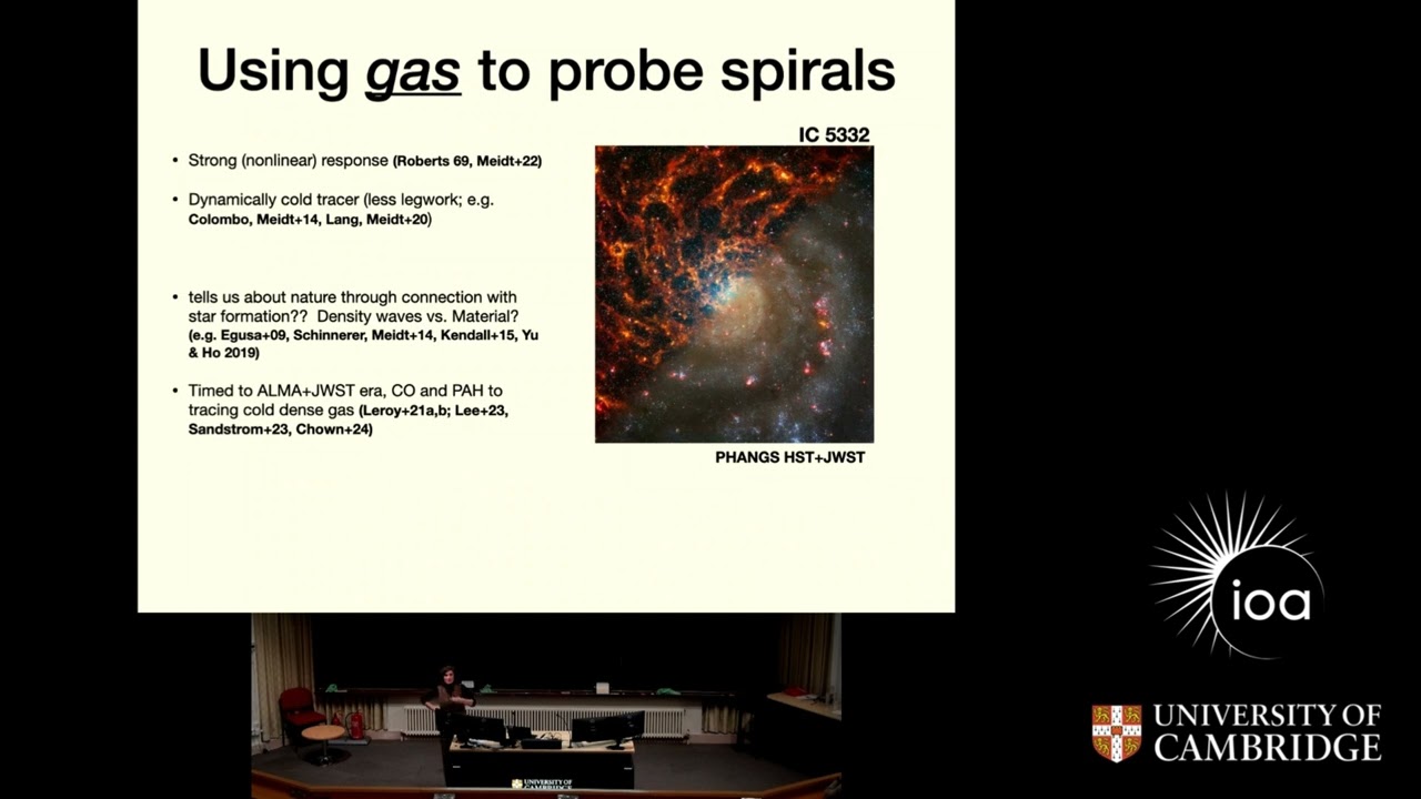 The origin and nature of spiral features in galactic disks