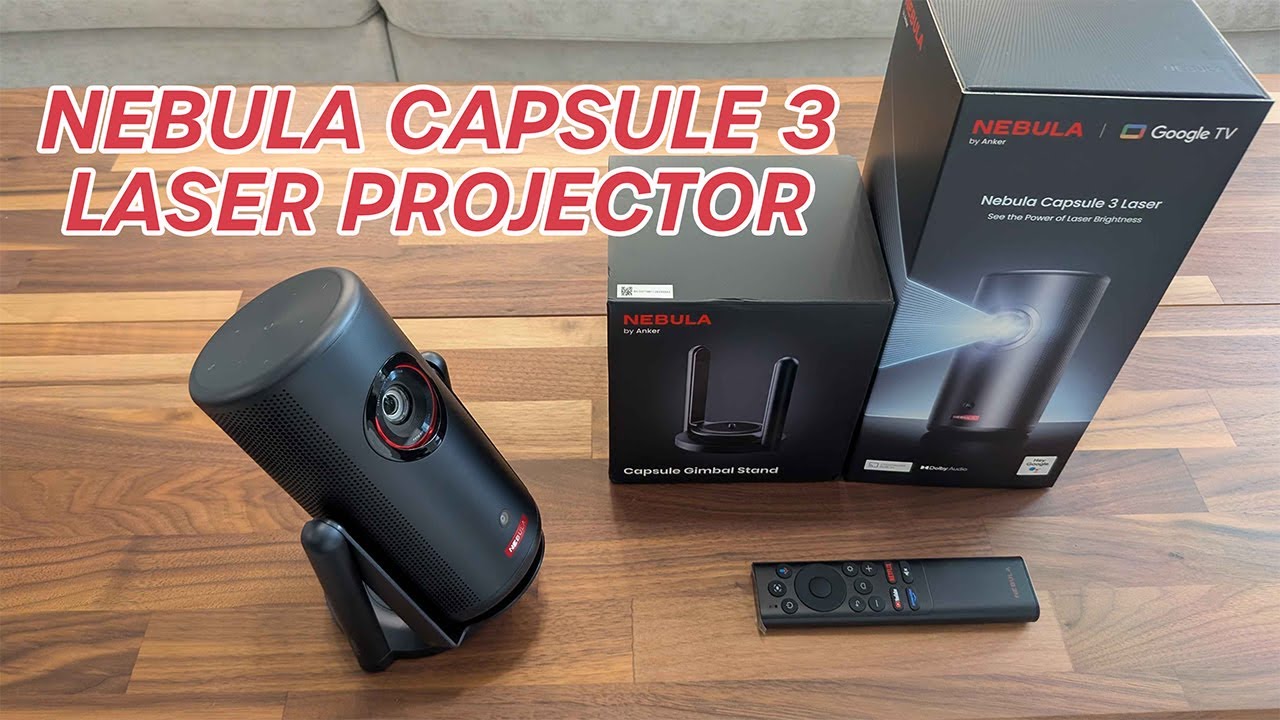 Обзор лазерного проектора Nebula Capsule 3 в 2026 году! Портативный домашний кинотеатр, настройка...