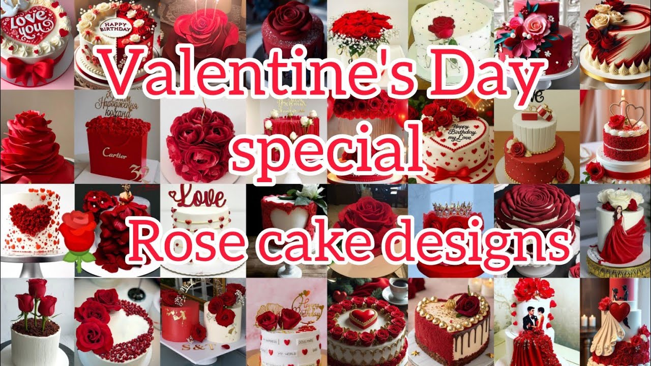 Valentine's Day special and latest 🌹 cake decoration ideas/🌹 theme cake #redcake#rosecake#roseday 
