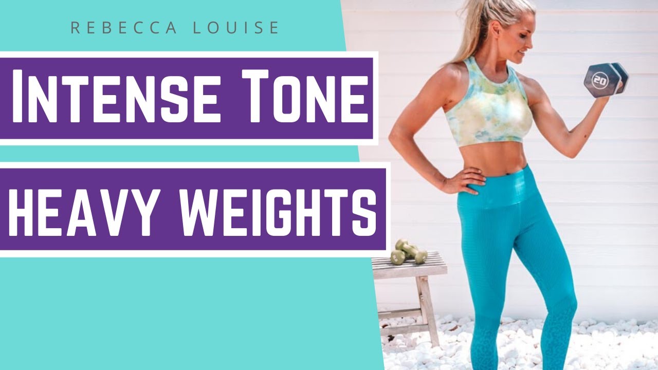 Heavy weights at home workout (summer body)