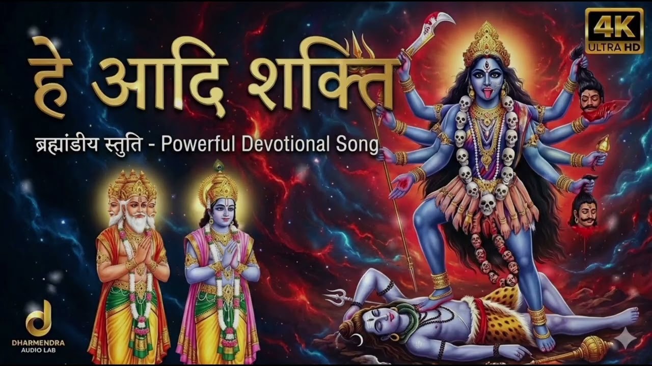 हे आदि शक्ति | जब महाकाली के आगे झुके ब्रह्मा-विष्णु-महेश | He Adi Shakti Powerful Song
