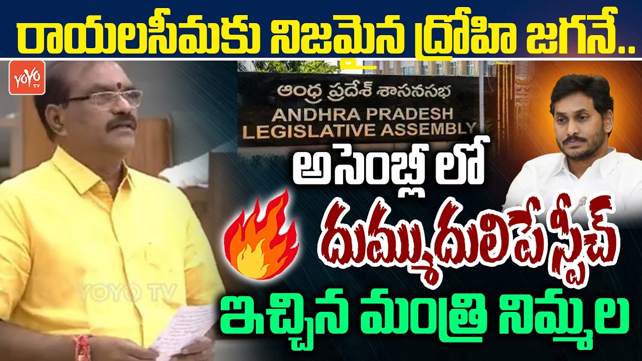 Nimmala Ramanaidu POWERFULL Speech On YS Jagan | AP Assembly Session | YS Jagan | YOYO TV