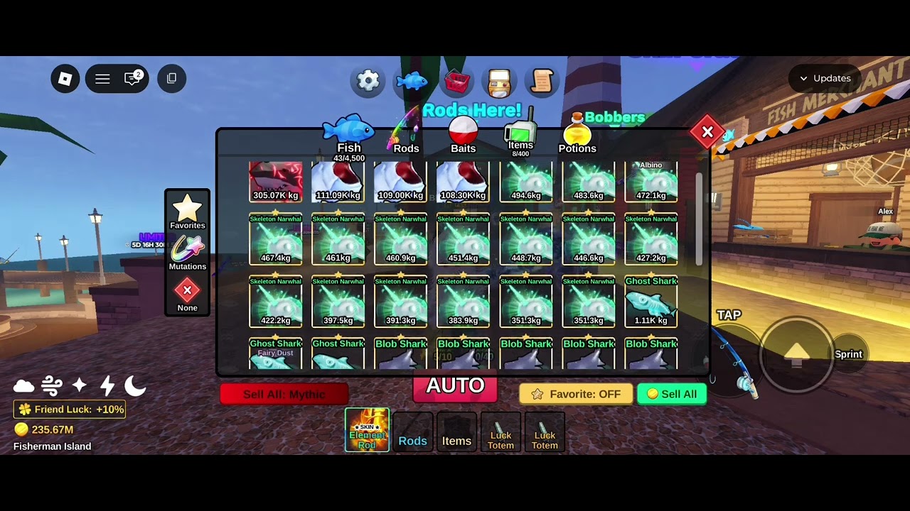 Chek hasil afk selama 2 minggu di ocean apakah narik secret