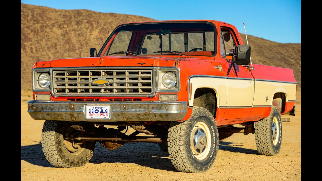 1976 Chevy K20 Driving video
