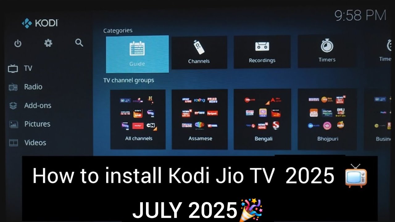 How to Install Kodi Jio TV | Complete Guide July 2025 | #kodijiotv #kodi #jiotv