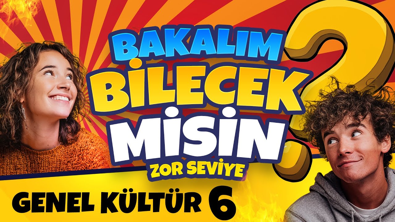 Bakalım Bilecek misin? 🏆  | Genel Kültür Zor Seviye Test | 6. Bölüm | Testmania