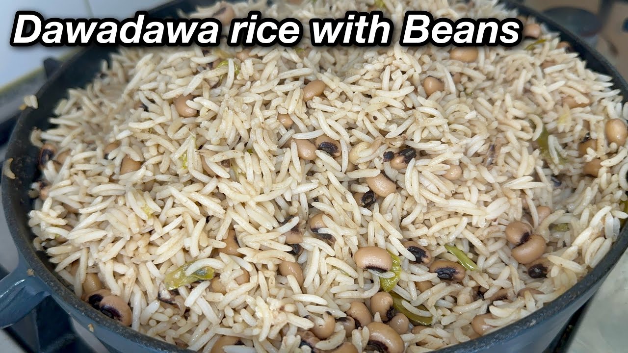 How To Make Shea Butter Dawadawa Rice with Beans | Delicious Rice Recipe | Rice Dish.