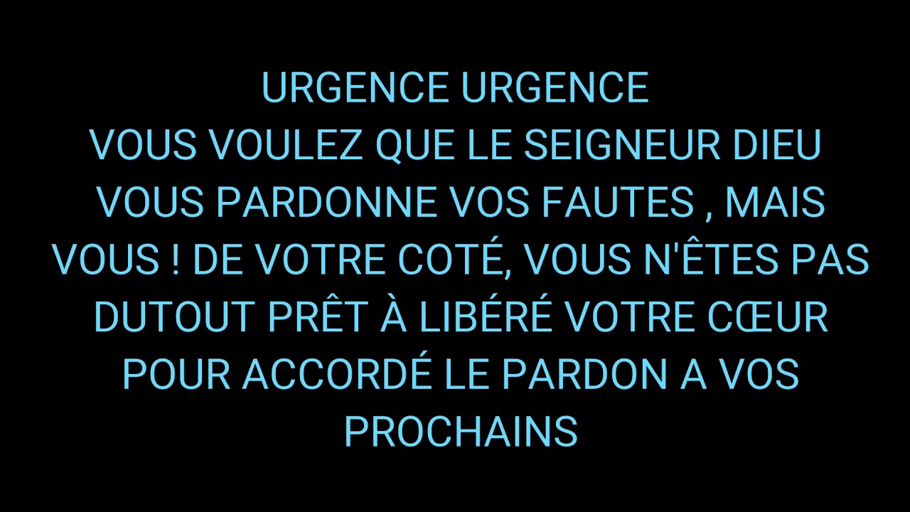 MESSAGE DE RÉVEIL