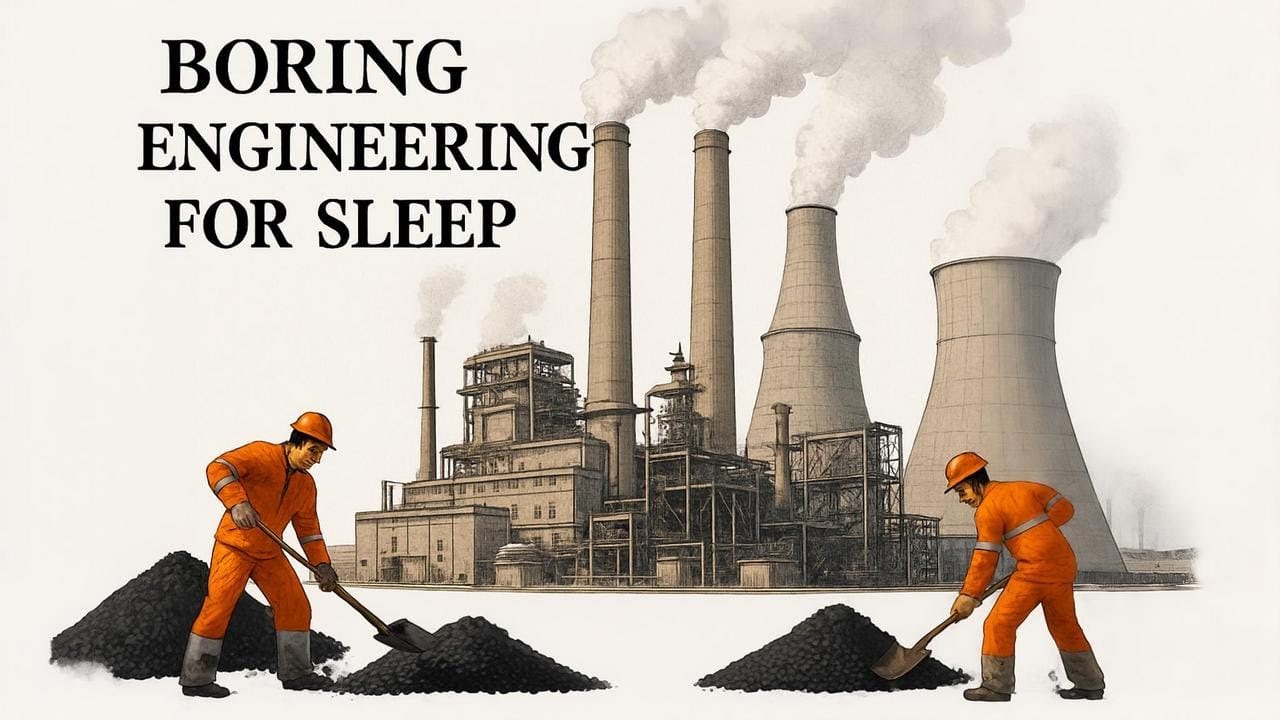 How Coal Power Plants Work | Boring Engineering for Sleep
