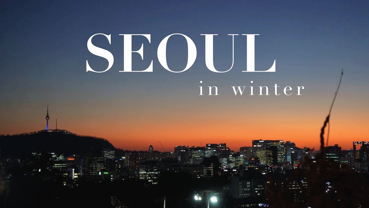 Wandering through Seoul in Winter |  Silent Travel Vlog 🇰🇷🤍❄️