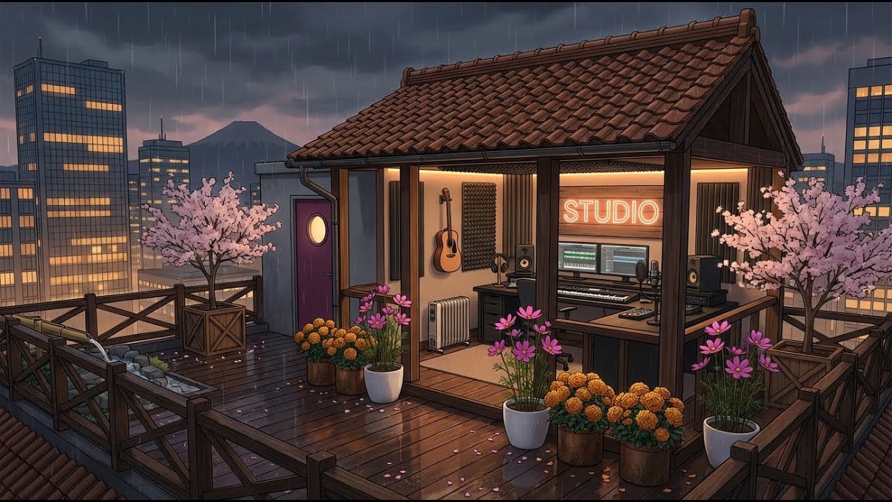 Study Longer With A Calm Creative Mind 🌸 Cozy Rain Lofi For Focus