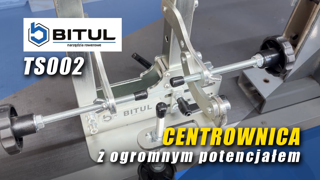 Centrowanie koła z BITUL TS002 centrownica rowerowa made in Poland wheel truing stand