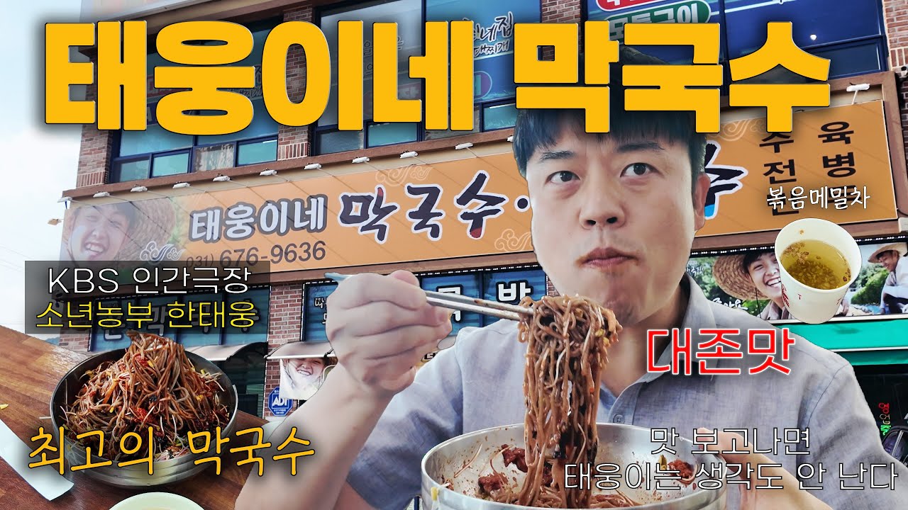 태웅이네막국수 - 인간극장 소년농부 한태웅네 가게라 유명한 것 같지만, 맛으로 훨씬 큰 감동을 주는 대존맛 안성 최고의 막국수집