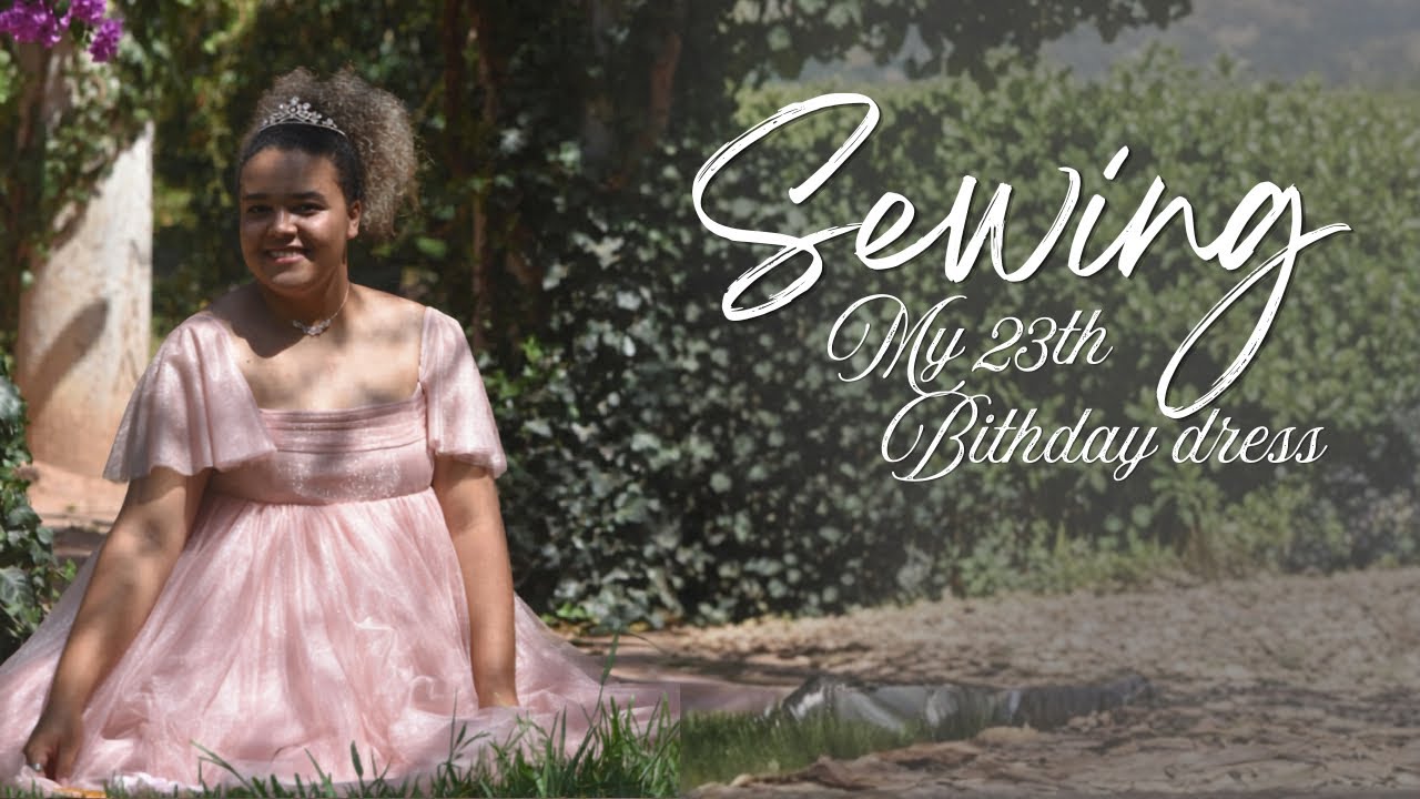 sewing my dream birthday dress⎥Spring garden dress
