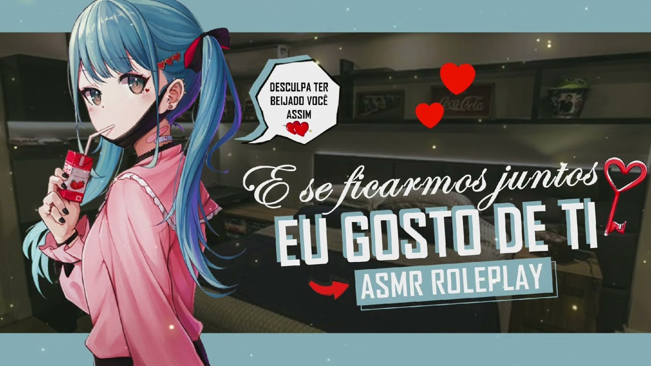 ASMR MELHOR AMIGA ENCALHADA BEIJANDO VOCÊ