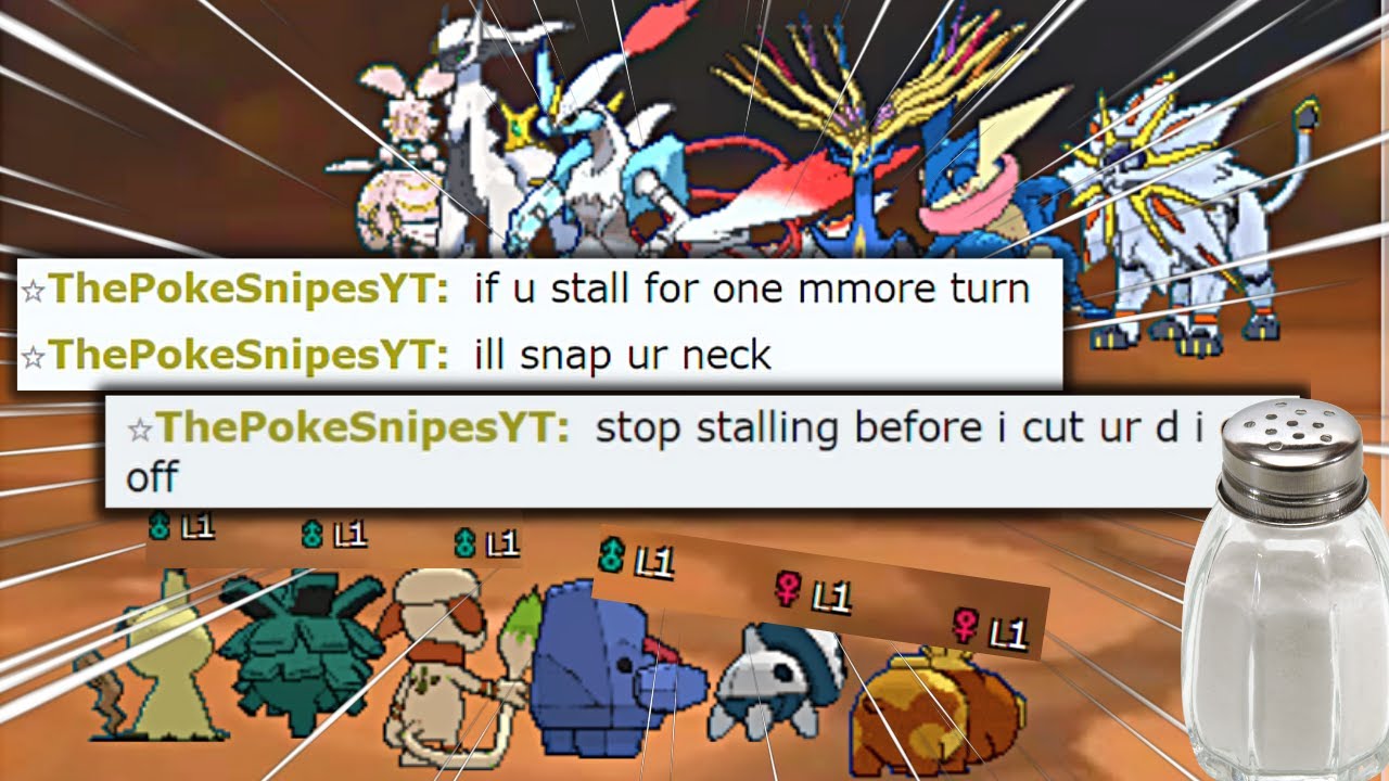 FAKE Poke Snipes FIGHTS ME FOR MY CHANNEL! FUNNY Pokemon Showdown Salt