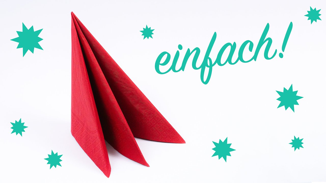 Tafelspitz aus Servietten falten DREIFACH