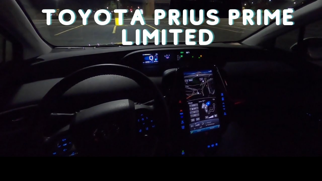 2020 Toyota Prius Prime Limited POV Drive, Walk through. (Enhanced Audio) NightDrive.