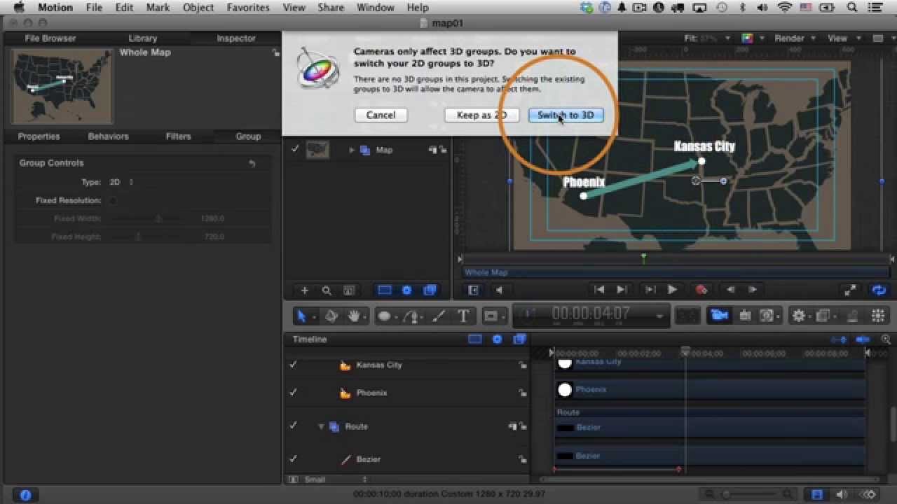 Make an Animated Map in Motion 5