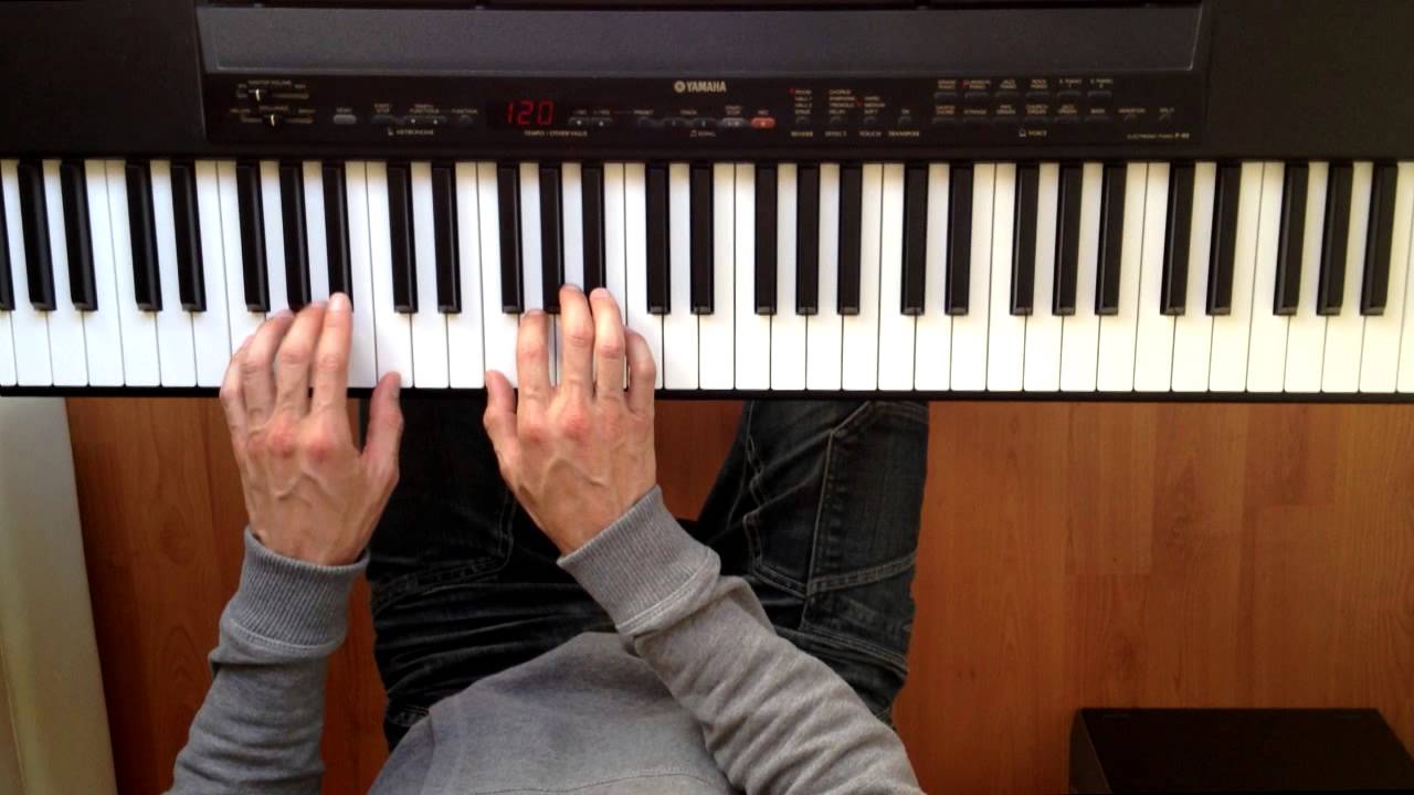 Escala de Fa Mayor. Ejercicios para piano
