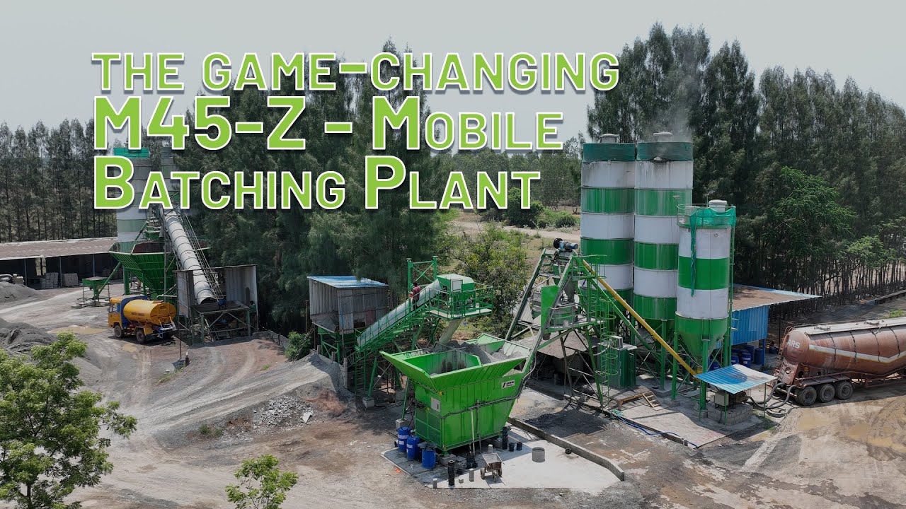 Concrete Production Reinvented: Explore #SCHWINGStetter India's M45-Z Mobile #BatchingPlant!