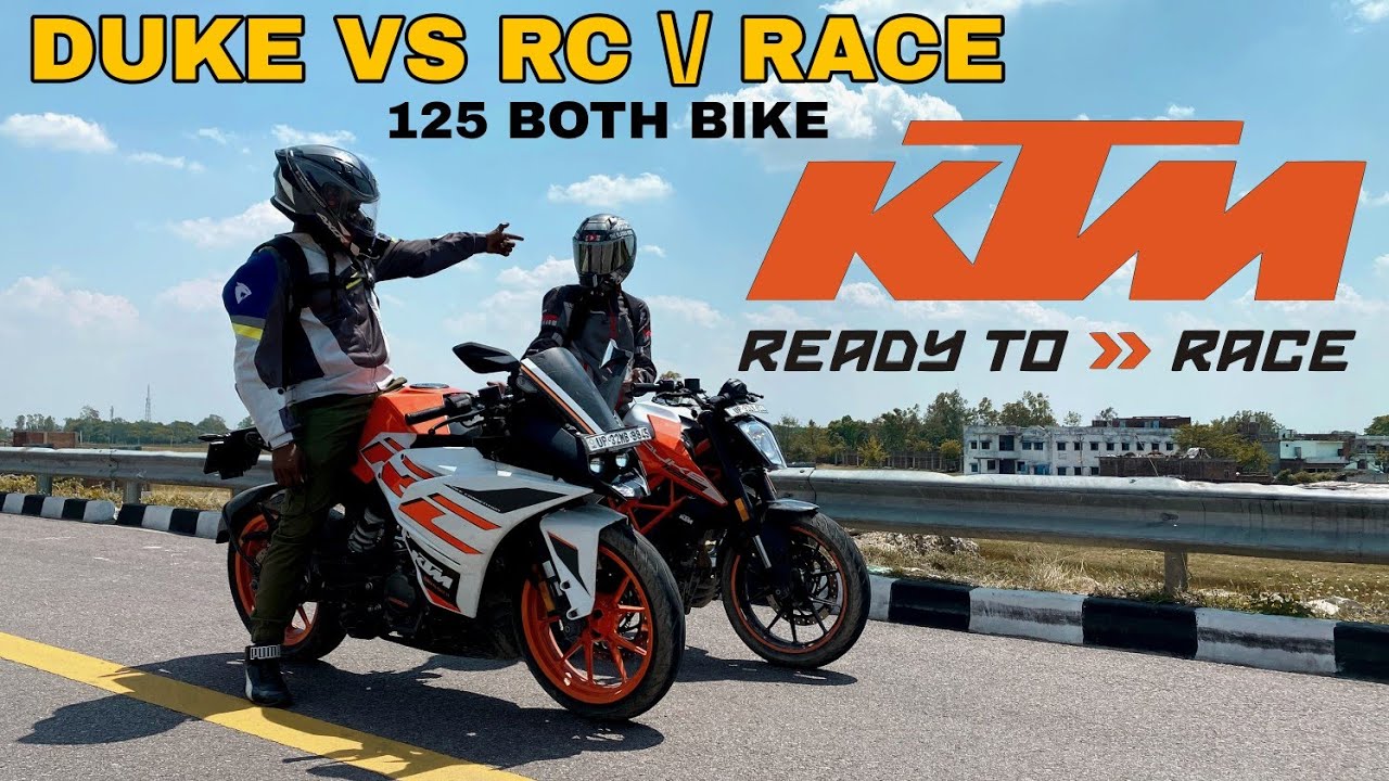 KTM RC 125 BS6 VS KTM DUKE 125 BS6   RACE TILL THEIR POTENTIAL