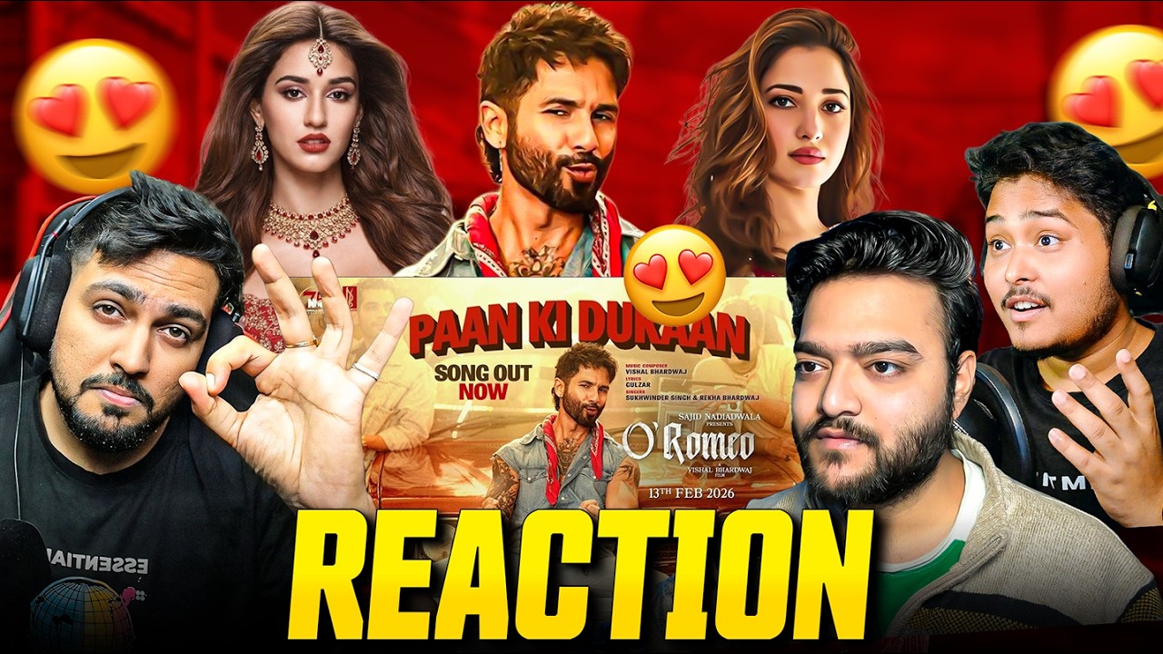Paan Ki Dukaan Reaction 🔥 | O’Romeo | Shahid Kapoor, Disha Patani | Vishal Bhardwaj | Desi Bros TV