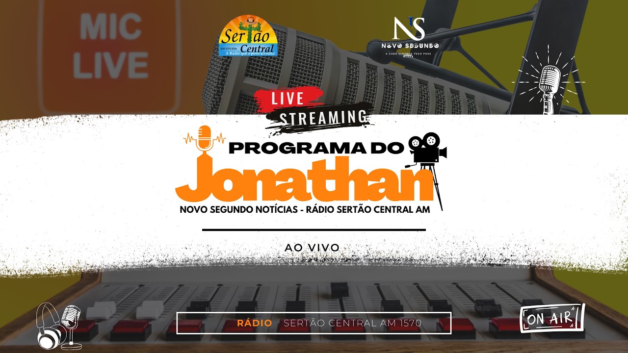 🎙️ Programa do Jonathan | 10/03/26 | Rádio Sertão Central AM