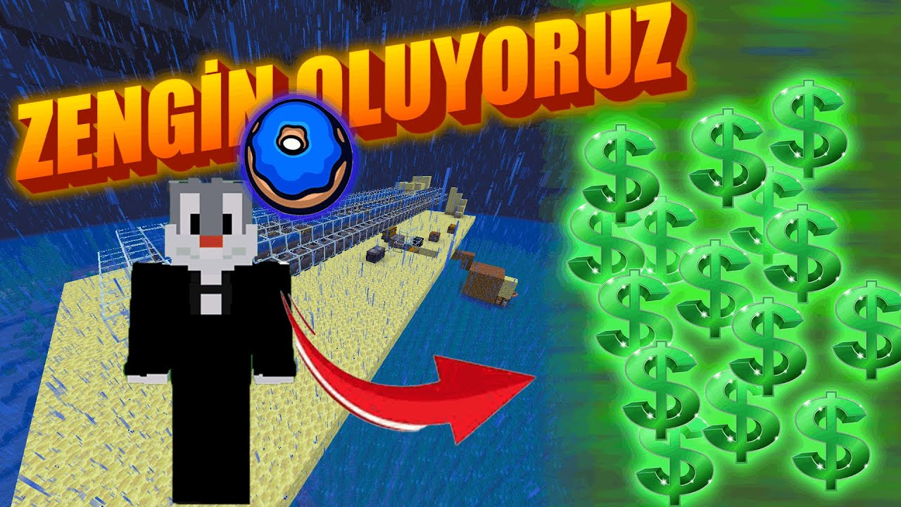 YABANCI SUNUCUDA ZENGİN OLUYORUM. #minecraft #donutsmp