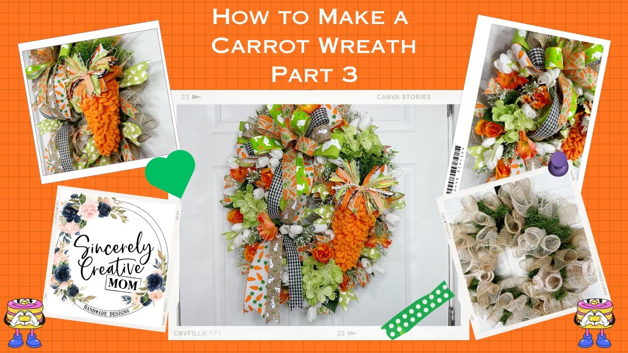 Carrot Wreath Part 3