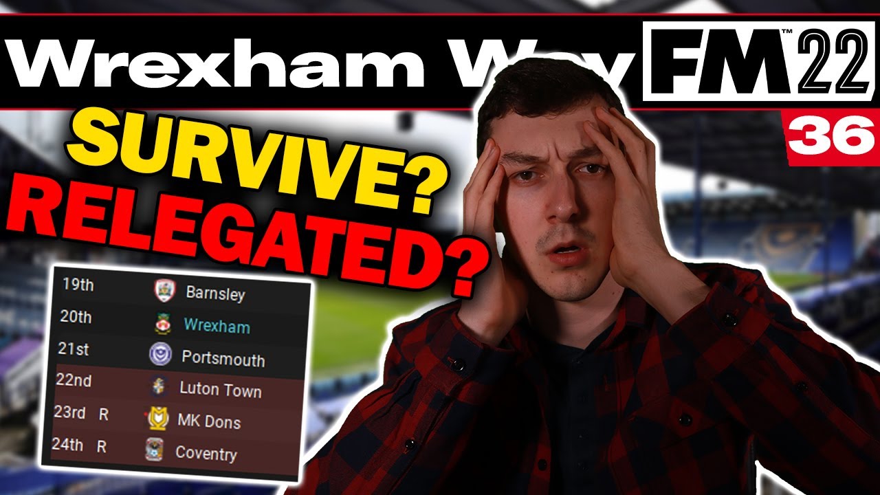 WILL WE GET RELEGATED? | The Wrexham Way | Football Manager 2022 | Part 36