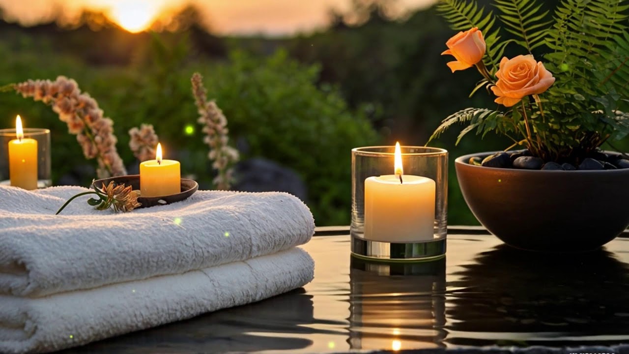 Relaxing Spa Music 🌹 Calm Your Mind Instantly, Release Stress, Insomnia Healing Piano Instrument 8
