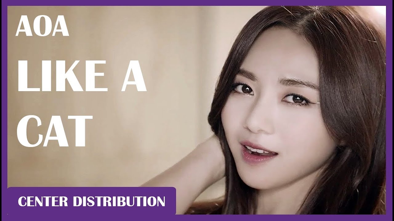 AOA - Like A Cat: Center Distribution (Color Coded)
