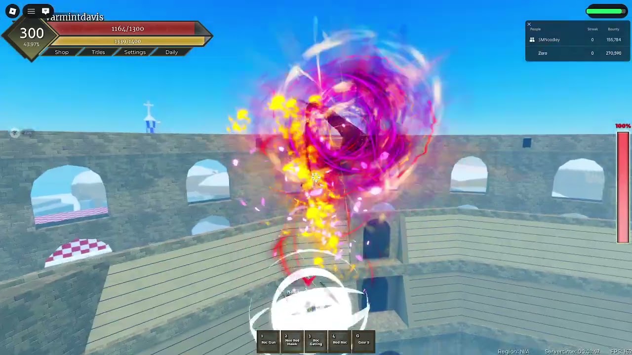 Zoro vs Noodles Moon 1v1