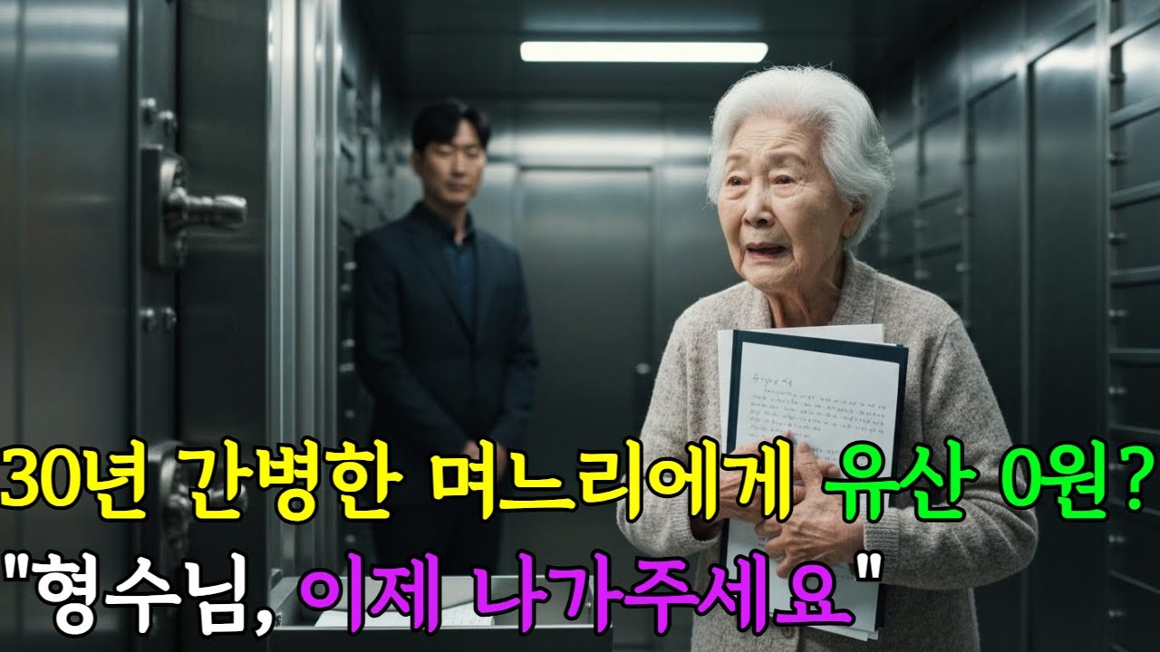 🍞30년 간병한 며느리에게 유산 0원? 