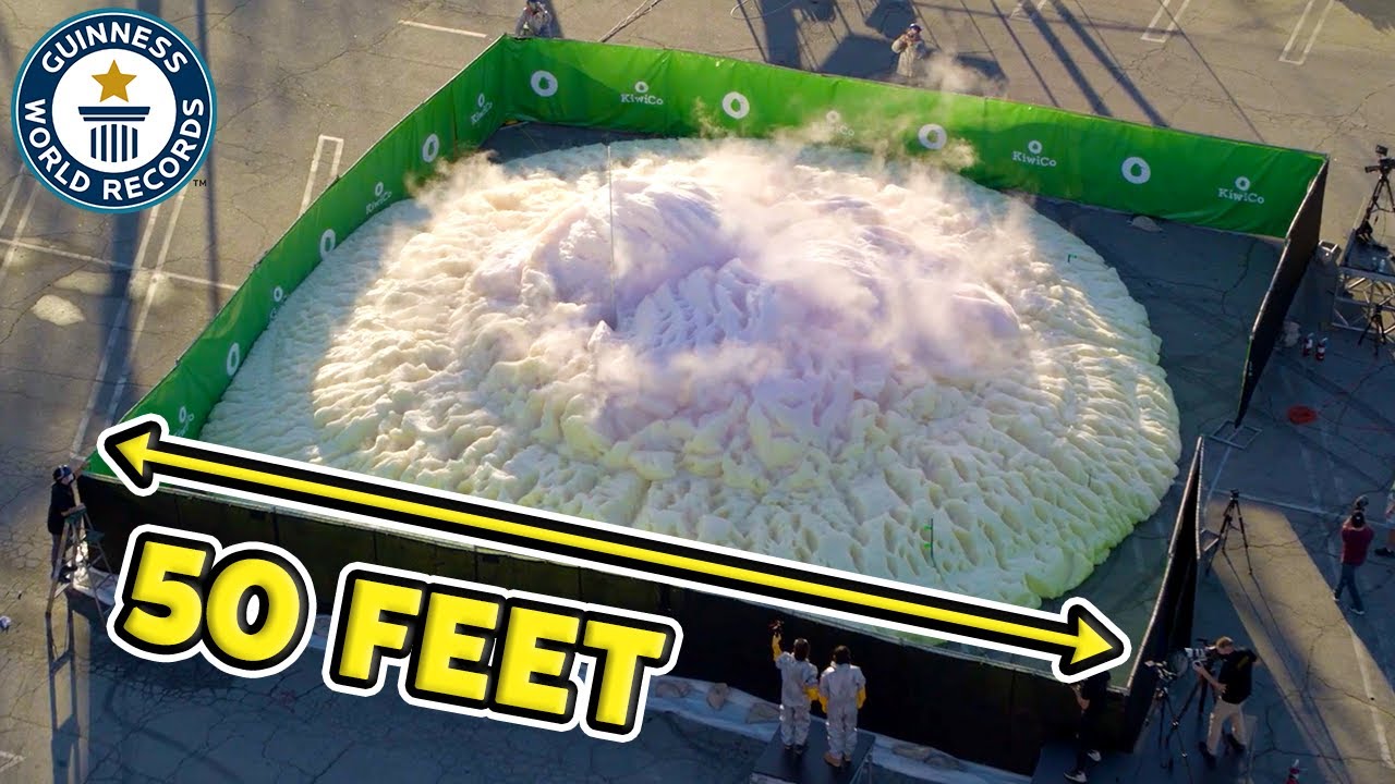 World's Largest Elephant Toothpaste Reaction - Guinness World Records