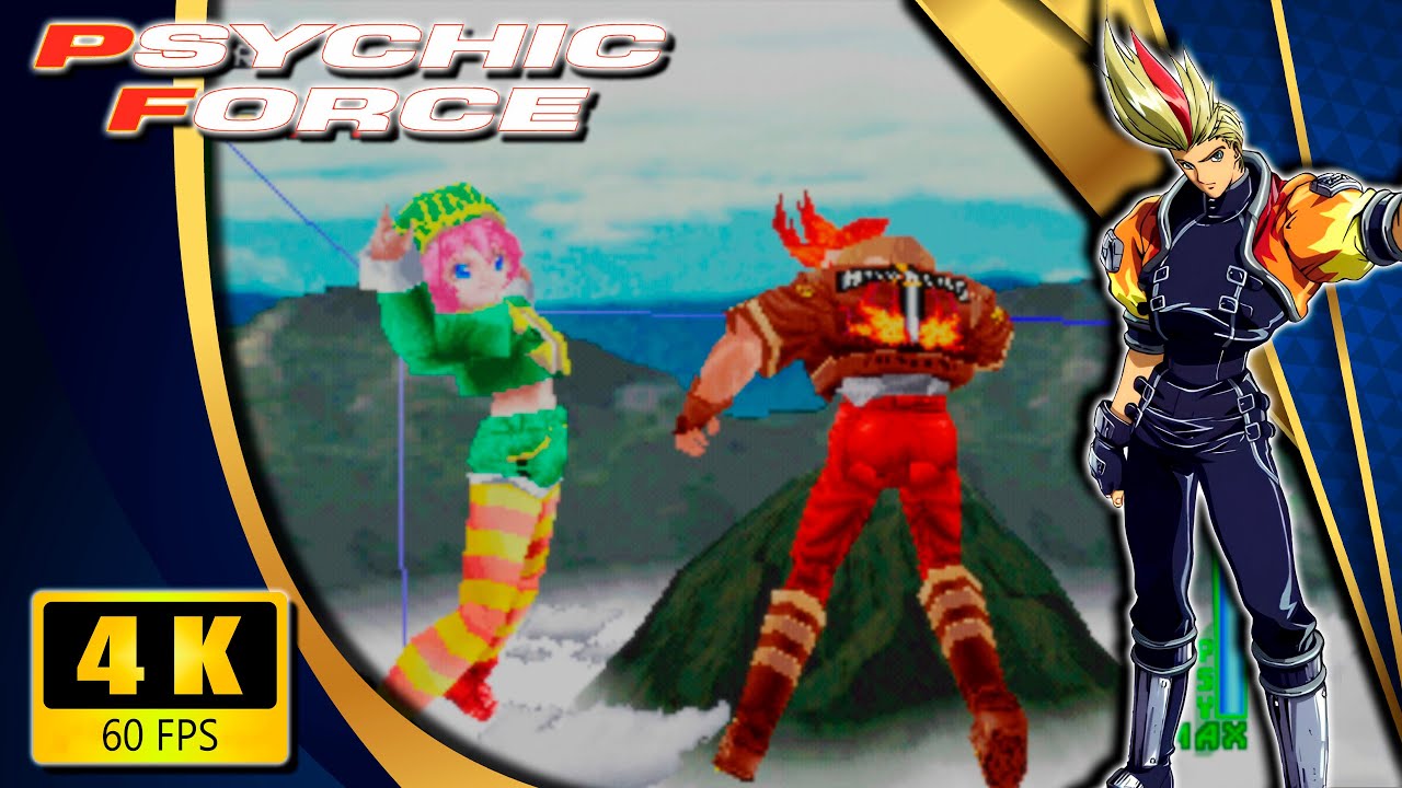 Psychic Force (PlayStation) 【Longplay】