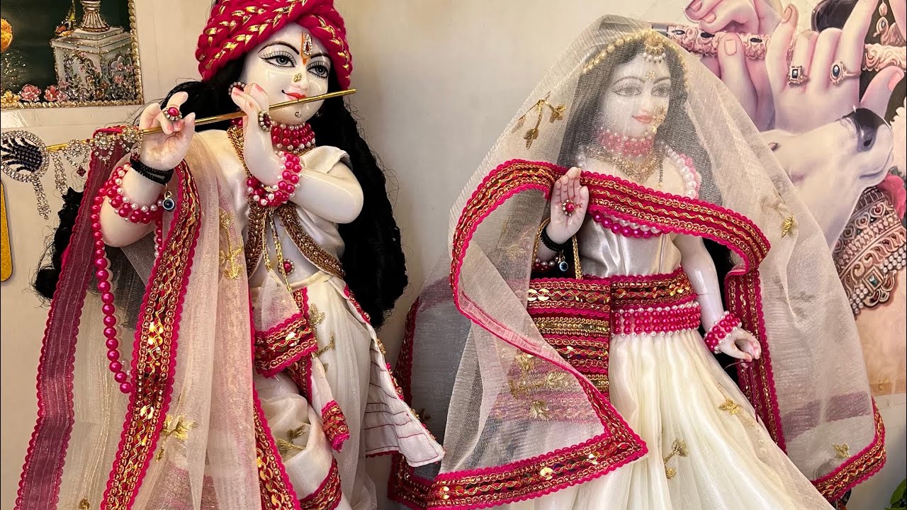 राधाकृष्ण शरद पूर्णिमा शृंगार | Radhegovind Sharad Purnima shringar 🤍🤍