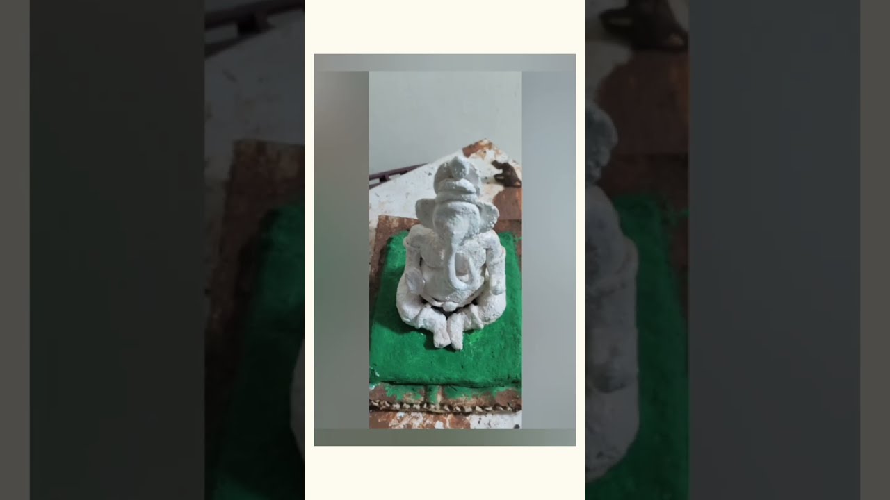 बाप्पा ❤️ Clay bappa making ! Easy Decoration ganpati bappa making 2024 clay bappa making decoration
