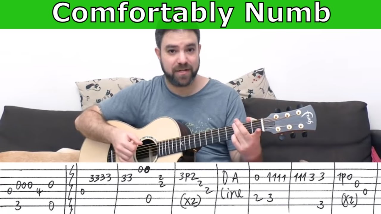 Fingerstyle Tutorial: Comfortably Numb [FULL Instrumental] - Guitar Lesson w/ TAB