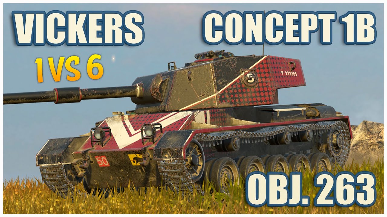 Vickers Light, Concept 1B & Объект 263 • WoT Blitz Gameplay