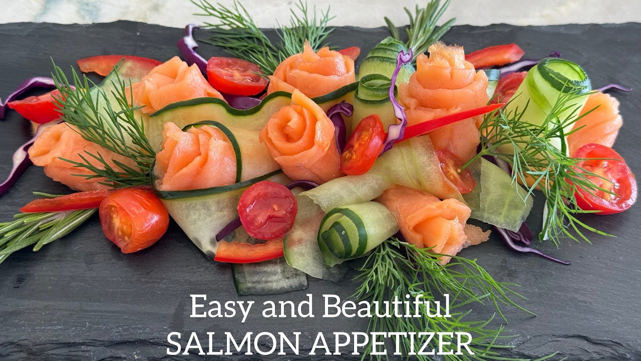 Easy, Delicious and Beautiful Salmon Appetizer / Deliciosa, fácil y linda entrada